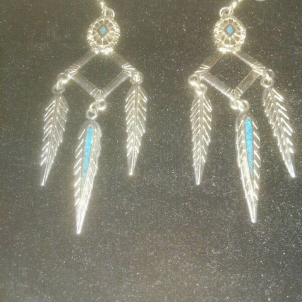 Beautiful Silver & Turquoise Earrings